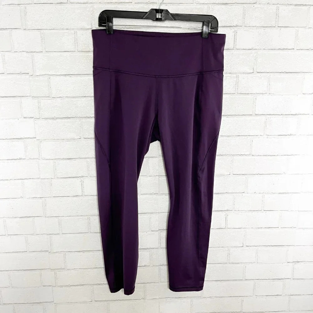 All in Motion - Target Purple Athletic Leggings with Hip Pockets Women's Size XL